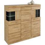 Highboard von home affaire, in der Farbe Braun, aus Holzwerkstoff, andere Perspektive, Vorschaubild