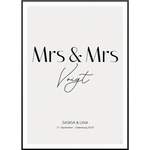 Mrs & der Marke My Fam Poster I Individuelle Familienposter