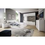 Komplett-Schlafzimmer von Helvetia, in der Farbe Weiss, aus Holzwerkstoff, andere Perspektive, Vorschaubild