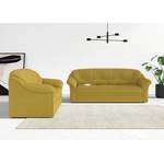 2 & 3 Sitzer Sofa von DOMO collection, in der Farbe Gold, aus Holzwerkstoff, andere Perspektive, Vorschaubild