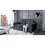 2 & 3 Sitzer Sofa, in der Farbe Schwarz, andere Perspektive, Vorschaubild