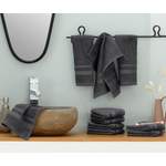 Handtuch-Set von My Home, in der Farbe Grau, aus Baumwolle, andere Perspektive, Vorschaubild