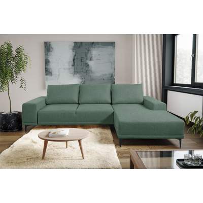 in mit Strukturstoff, Bettkasten, 4255606402307 Moderne WERK2 Ecksofa Eckcouch GTIN: »Havanna«, Preisvergleich 265x166x88 Bouclé | aus & BxHxT Schlaffunktion cm, für Ladendirekt