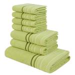 Handtuch-Set von My Home, in der Farbe Grün, aus Baumwolle, andere Perspektive, Vorschaubild