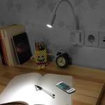Schreibtischlampe von monzana®, in der Farbe Weiss, aus Aluminium, andere Perspektive, Vorschaubild