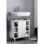 Waschbeckenunterschrank von Wohnling, in der Farbe Weiss, aus Holzwerkstoff, andere Perspektive, Vorschaubild