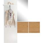 Garderoben-Set von now! by hülsta, in der Farbe Weiss, aus Holz, andere Perspektive, Vorschaubild
