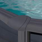 Schwimmbecke von GRE, in der Farbe Grau, aus Metall, andere Perspektive, Vorschaubild